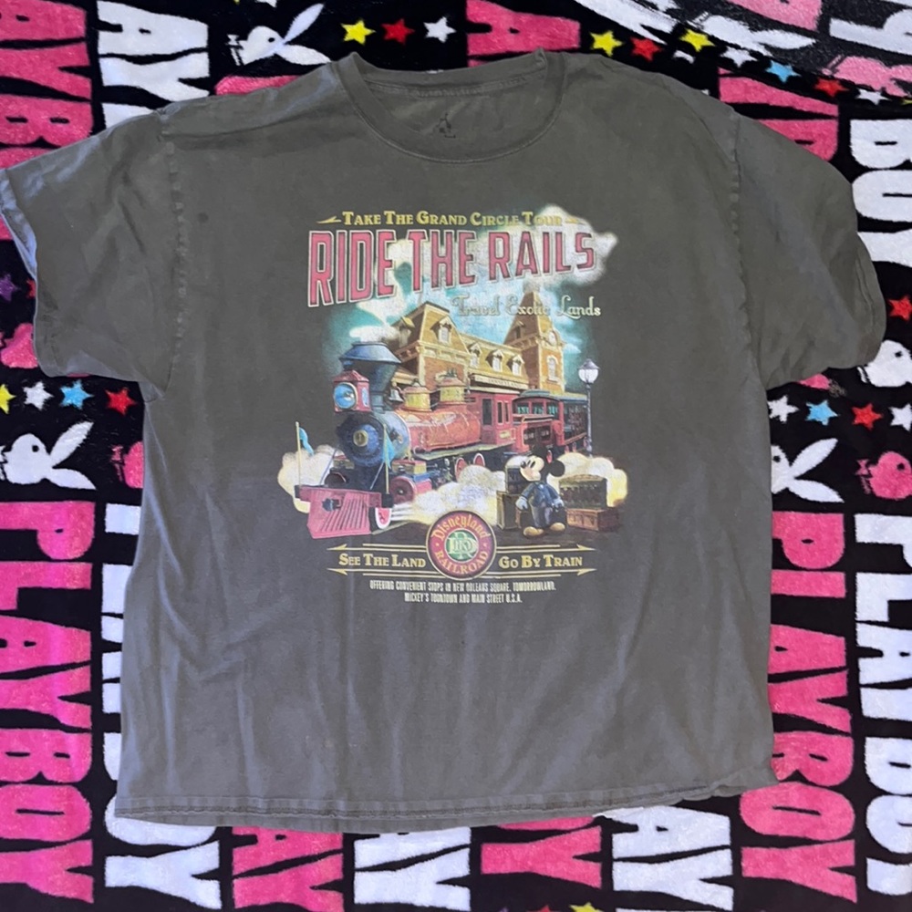 Vintage Disneyland Railroad Micky Mouse Shirt